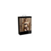 Soutien-gorge dentelle, porte-jarretelles et string ouvert noir 